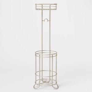 Brushed Nickel Toilet Paper Holder